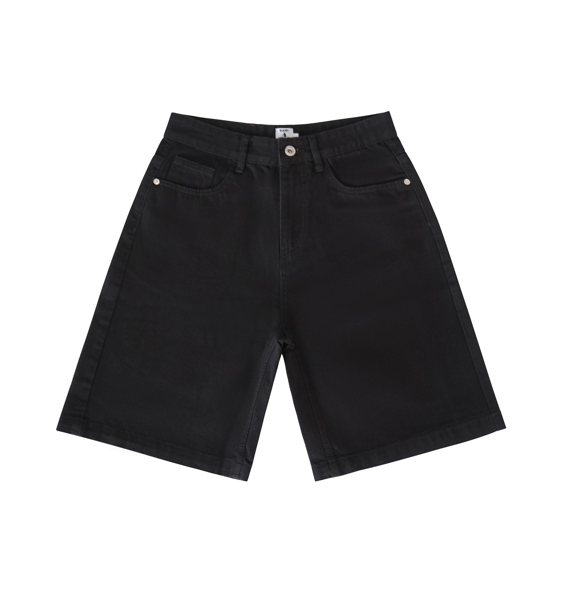 BAMI BLACK DENIM SHORTS