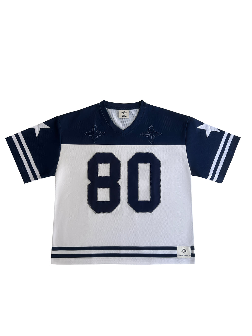 BAMI white & navy jersey