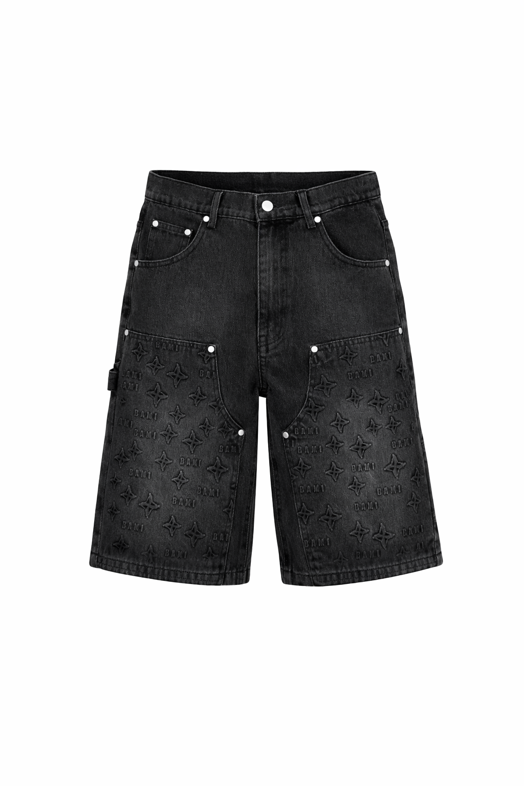 BAMI Double knee monogram shorts