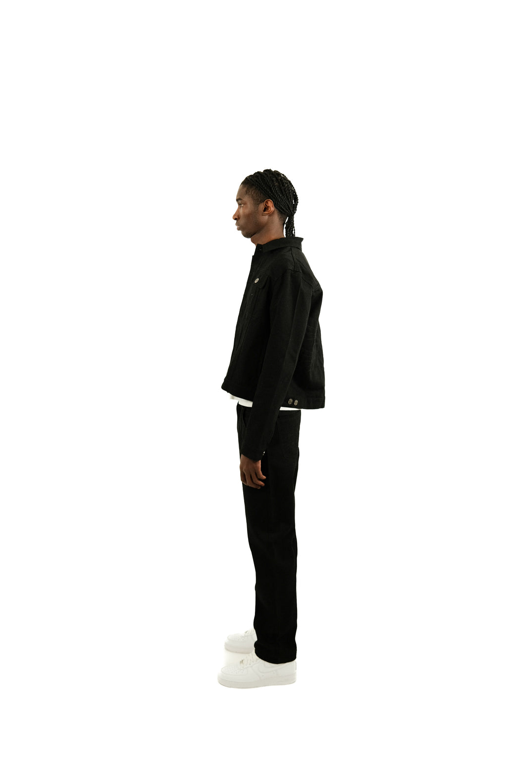 Men’s Black Raw Denim Jeans