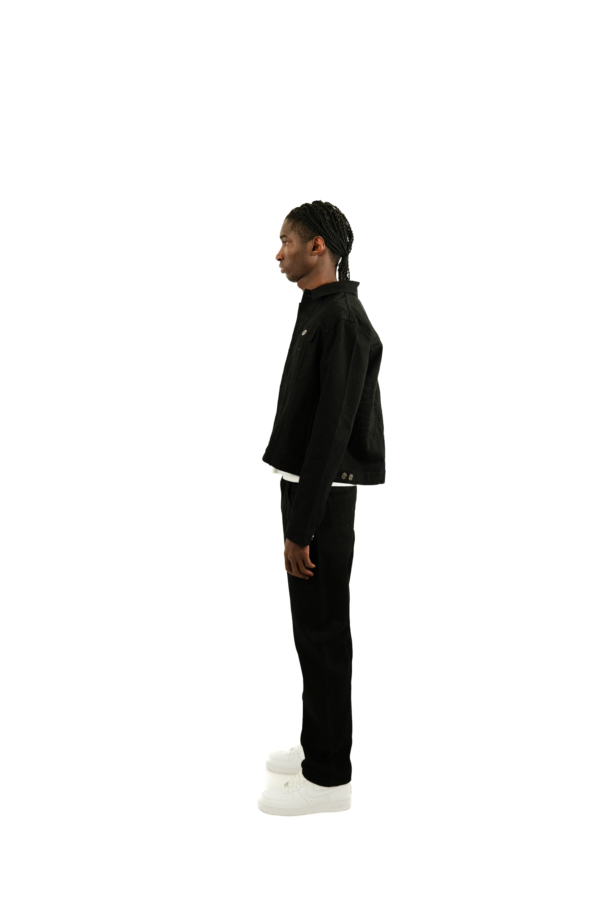 Men’s Black Raw Denim Jeans