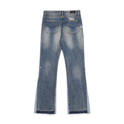 Luxury distressed jeans