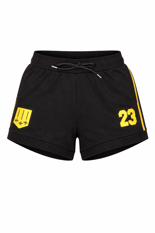 Bami women’s black & yellow shorts