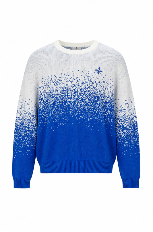 Blue Gradient knit shirt