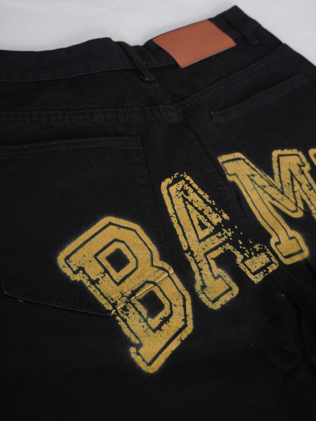 BAMI BLACK DENIM SHORTS