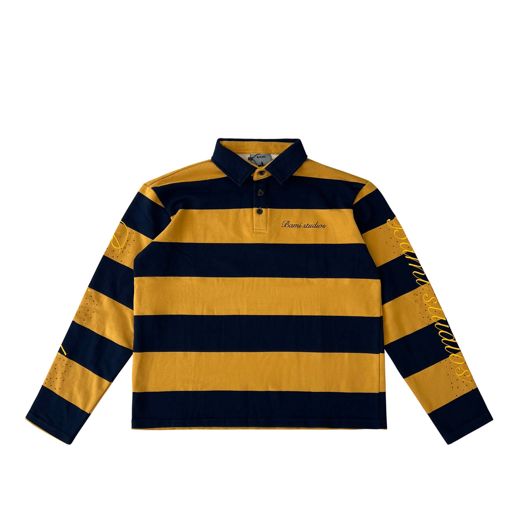 Brown & Navy Rugby Polo