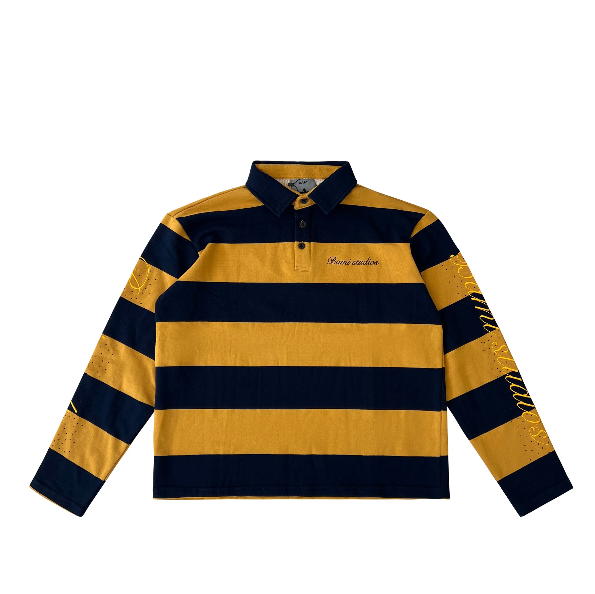 Brown & Navy Rugby Polo