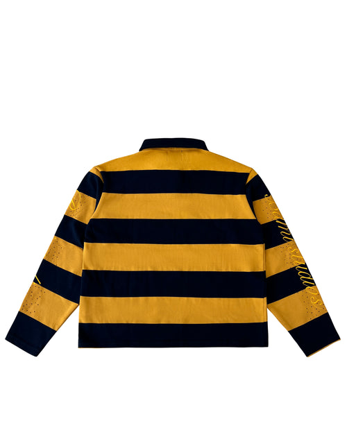 Brown & Navy Rugby Polo