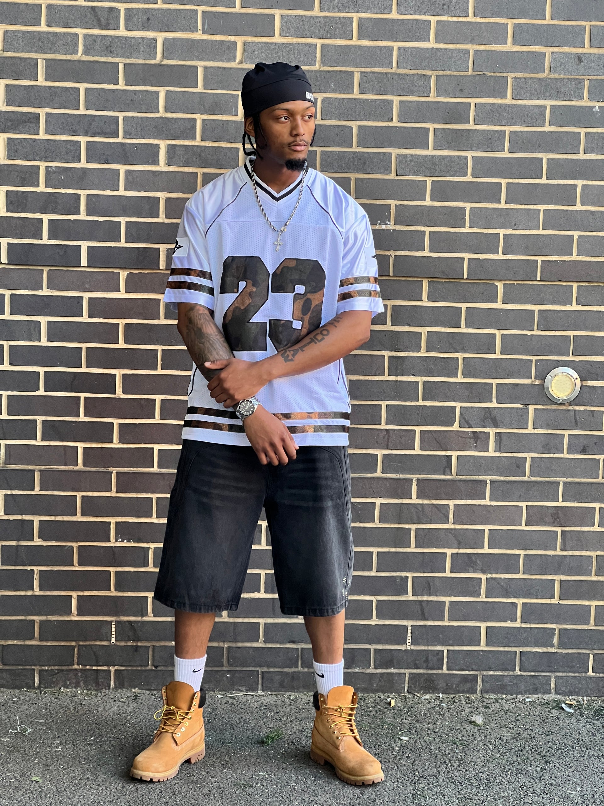 BAMI White & Camo jersey