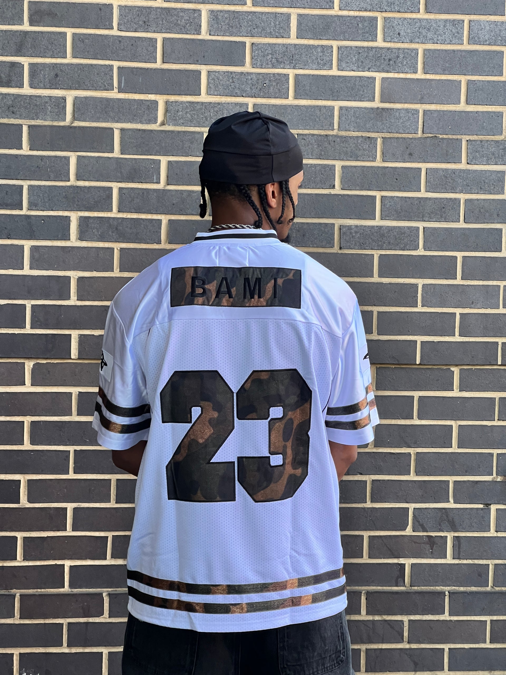 BAMI White & Camo jersey