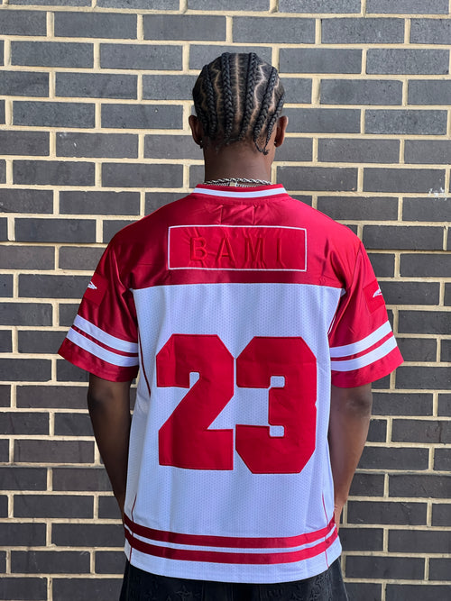 BAMI red & white jersey