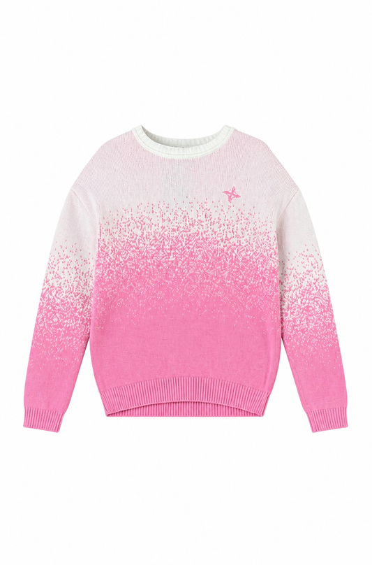 Pink Gradient knit shirt