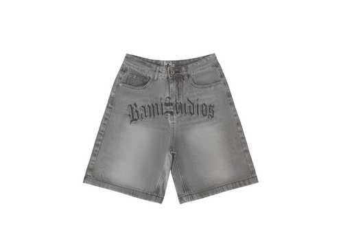 BAMI GREY DENIM SHORTS